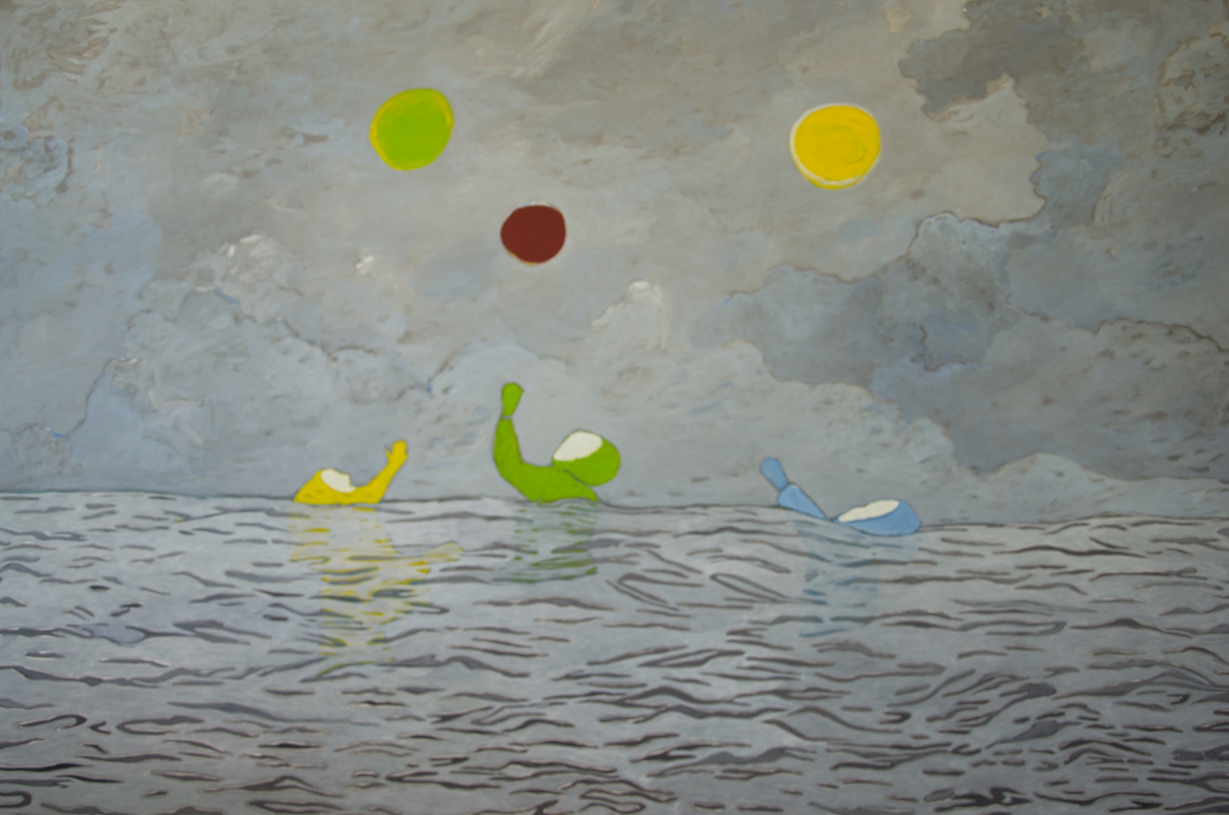 Gravity, oil on canvas