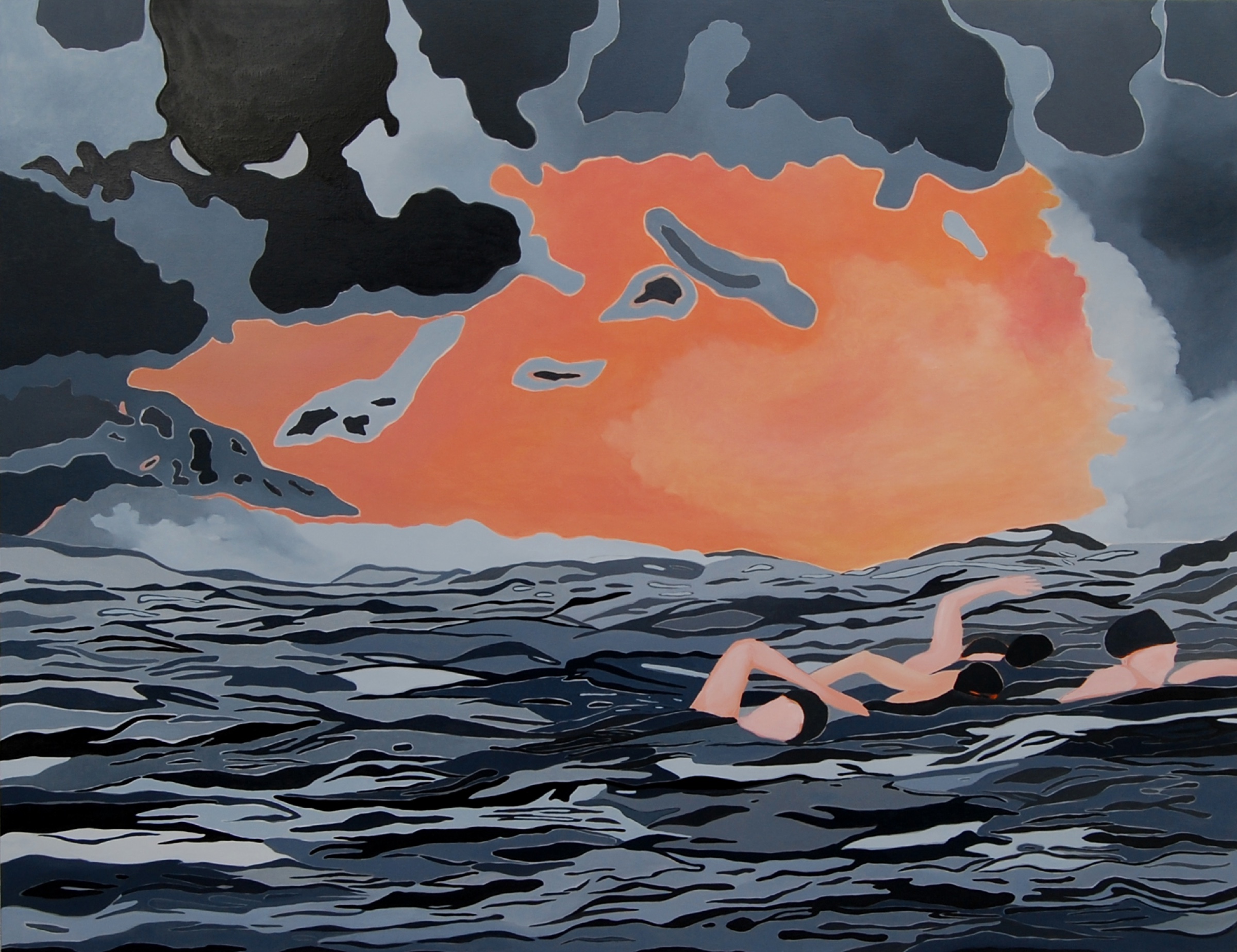 Please, go my lovers, oil on canvas